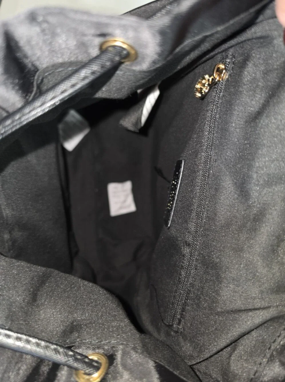 Valentino Orlandi Black  Backpack with Gold Accents NWOT